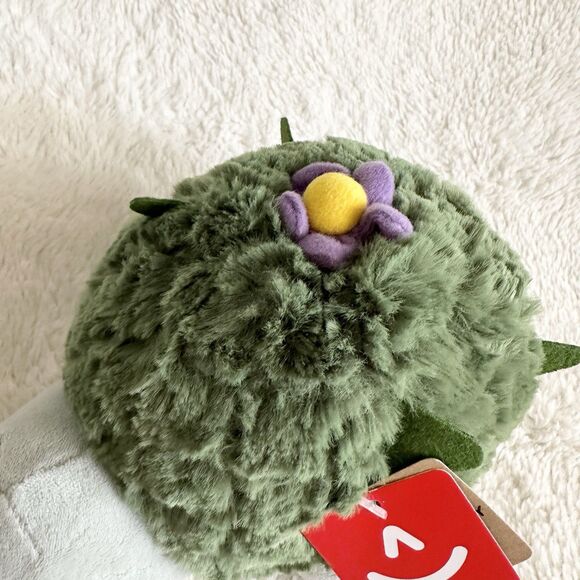 Aurora Cactus Kingdom Turtle Small 8” Stuffed Animal Plush Green - Picture 2 of 6